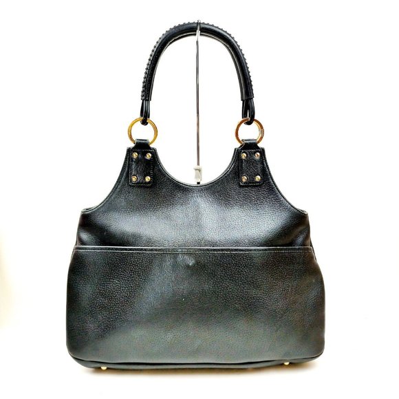 Gucci Hand Bag Black Leather 3524294